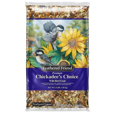 FEATHERED FRIEND Chickadee's Choice Series Wild Bird Food, Premium, 4 lb Bag 14171